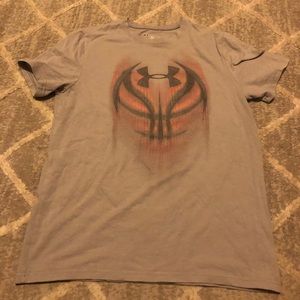 Youth Gray Under Armour Heat Gear T-shirt